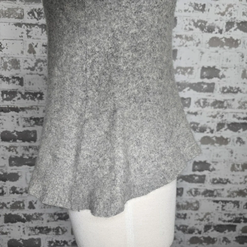 Chelsea & Theodore Cashmere Sweater Womens XL‎ Gray Zipper Pullover Long Sleeve